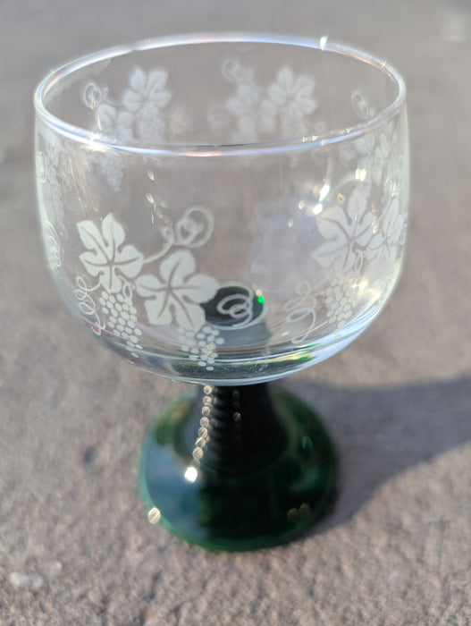 Vintage Romer Wine Glasses with Stand, Set of 6