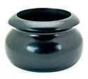 Black Stone Smudge Pot