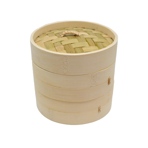 Bamboo Steaming Basket w/Lid