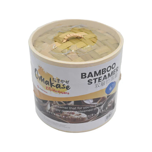 Bamboo Steaming Basket w/Lid