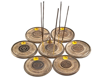 Wooden Chakra Cone and Stick Burner