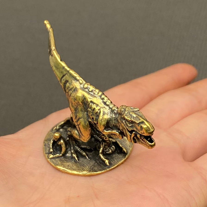 Tyrannosaurus Rex Brass Dinosaur Desktop Decoration