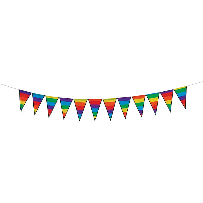 Rainbow Festive Pennant String