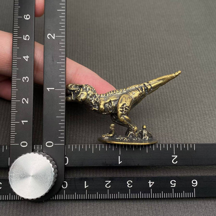 Tyrannosaurus Rex Brass Dinosaur Desktop Decoration