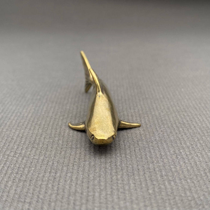 Brass Shark Desktop Decoration