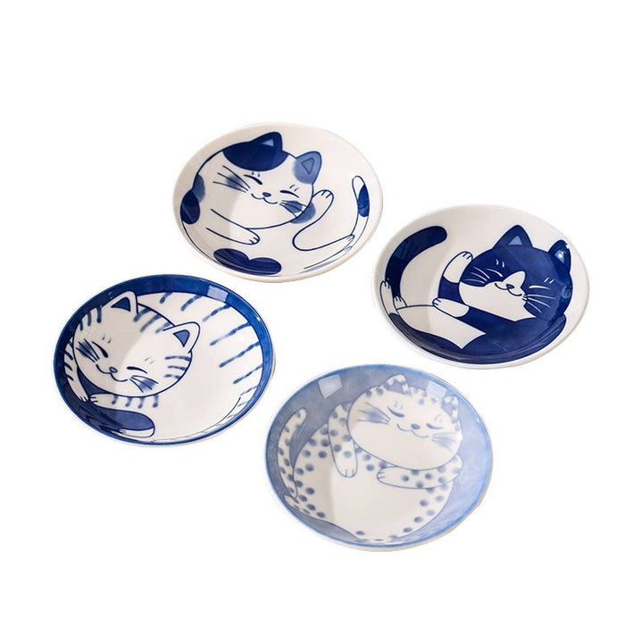 Lucky Cat Ceramic Trinket Dish