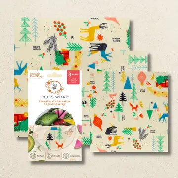 Bee's Wrap Reusable Beeswax Food Wrap - 3pk