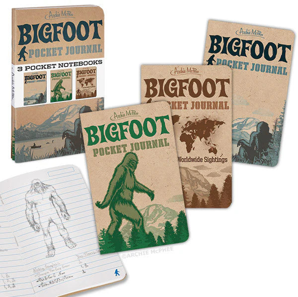 Bigfoot Notebooks - Set of 3