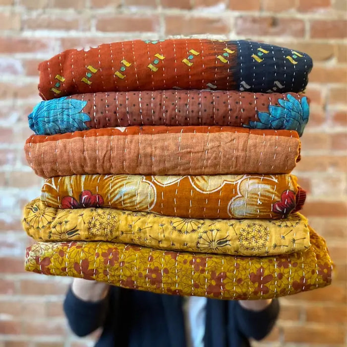 Recycled Sari Quilt