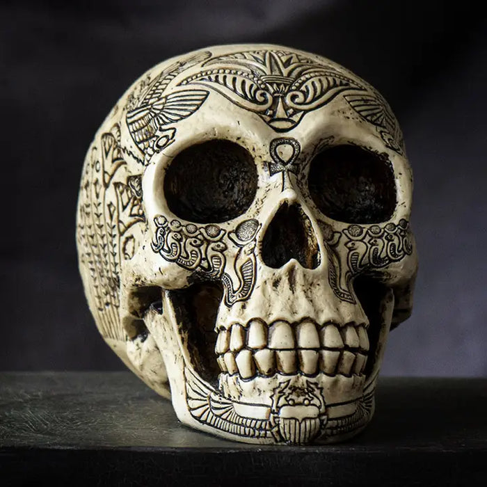 Egyptian Hieroglyphic Skull