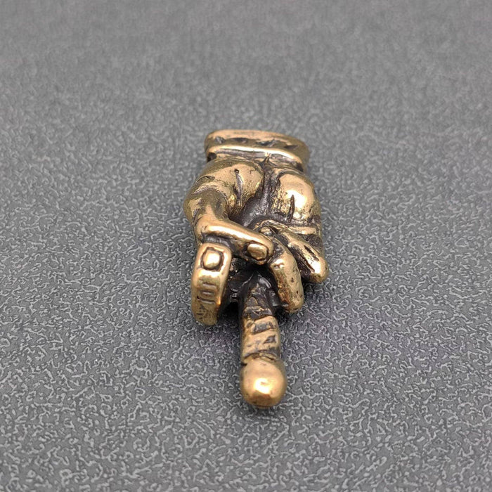 Brass Middle Finger Desktop Decoration