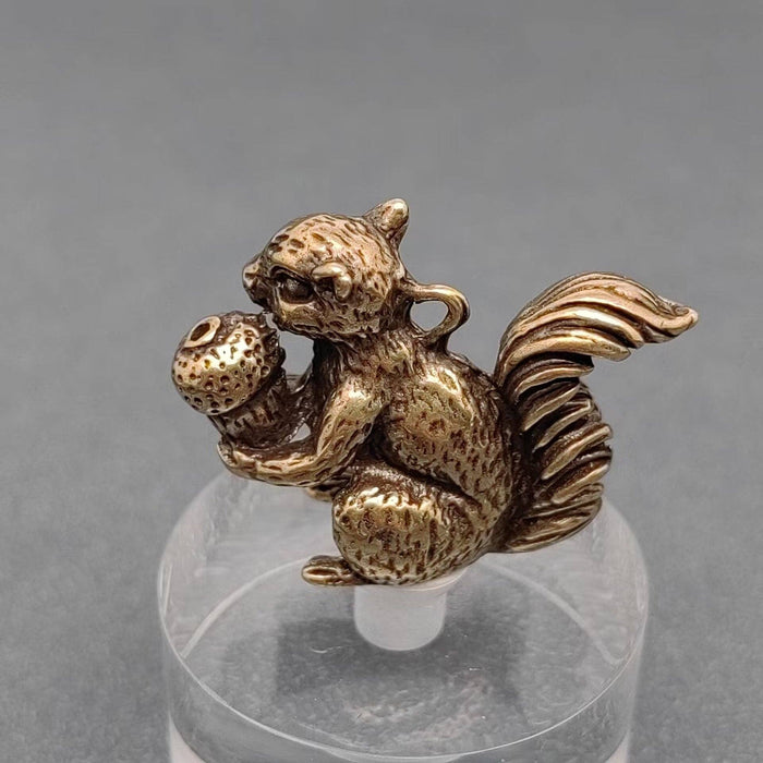 Brass Squirrel Desktop Decoration
