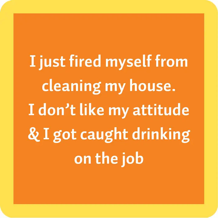 Drinks on Me Coaster
