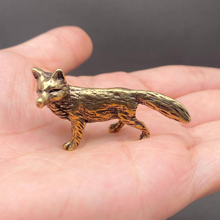 Brass Fox Desktop Decoration