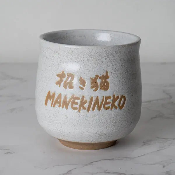 Japanese Maneki Neko Lucky Cat Yunomi Style Tea Cup