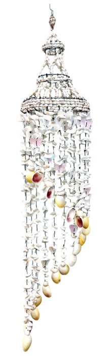 Butterfly Sea Shell Wind Chime in Natural -15cm