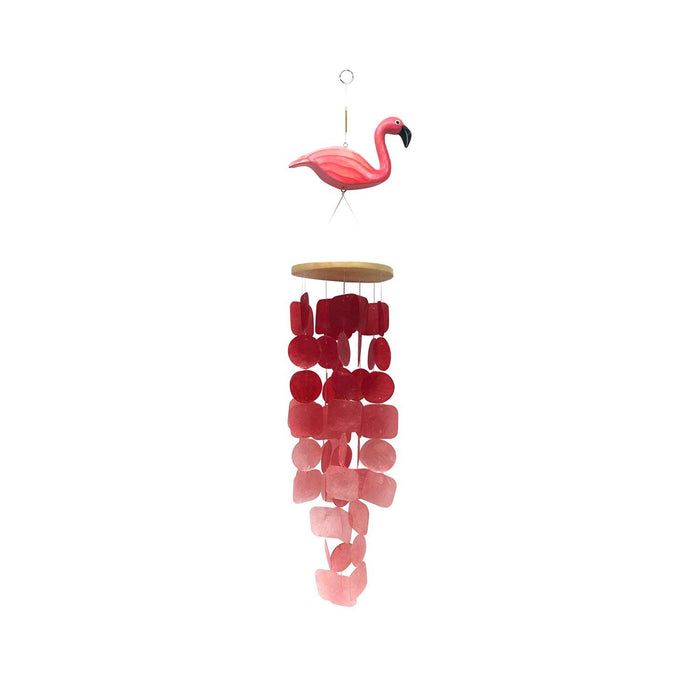 Flamingo Pink Ombre Capiz Chime