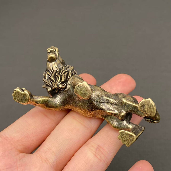 Brass Lion Desktop Decoration