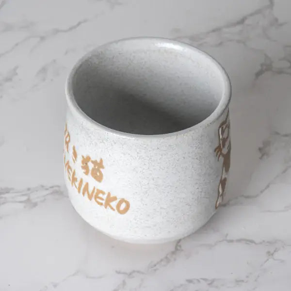 Japanese Maneki Neko Lucky Cat Yunomi Style Tea Cup