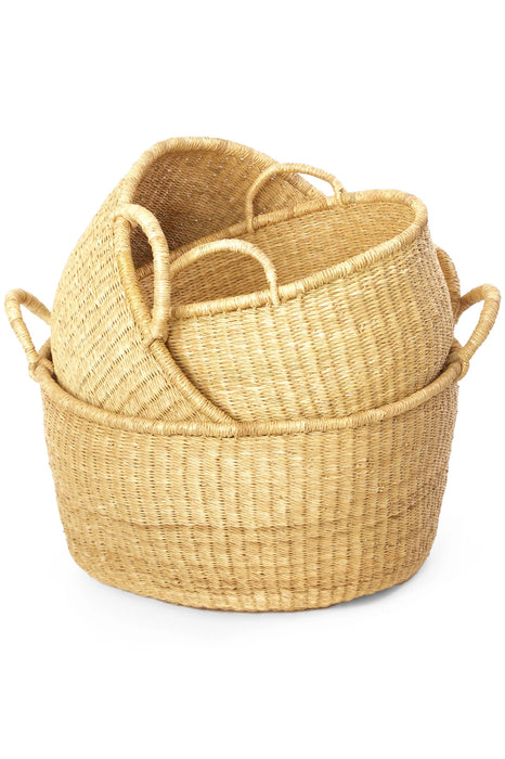 Natural Woven Grass Basket