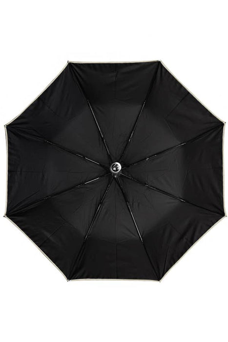 Solid Khaki Outline Compact Travel Size Umbrella