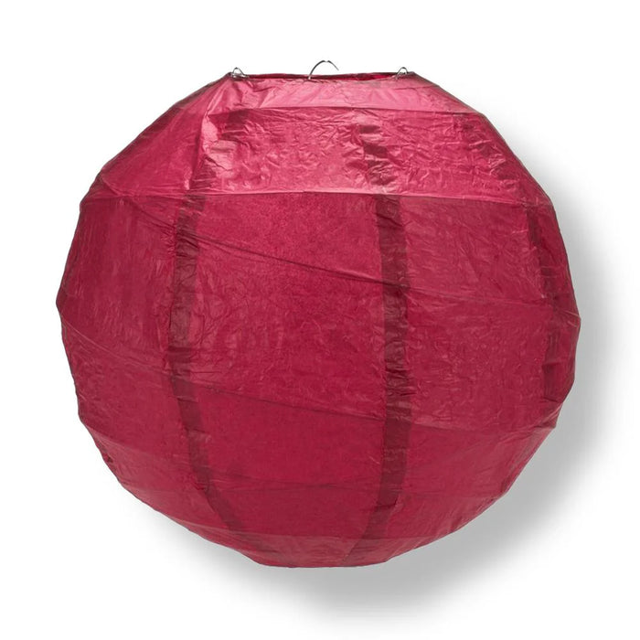 Crisscross Ribbing Round Paper Lanterns