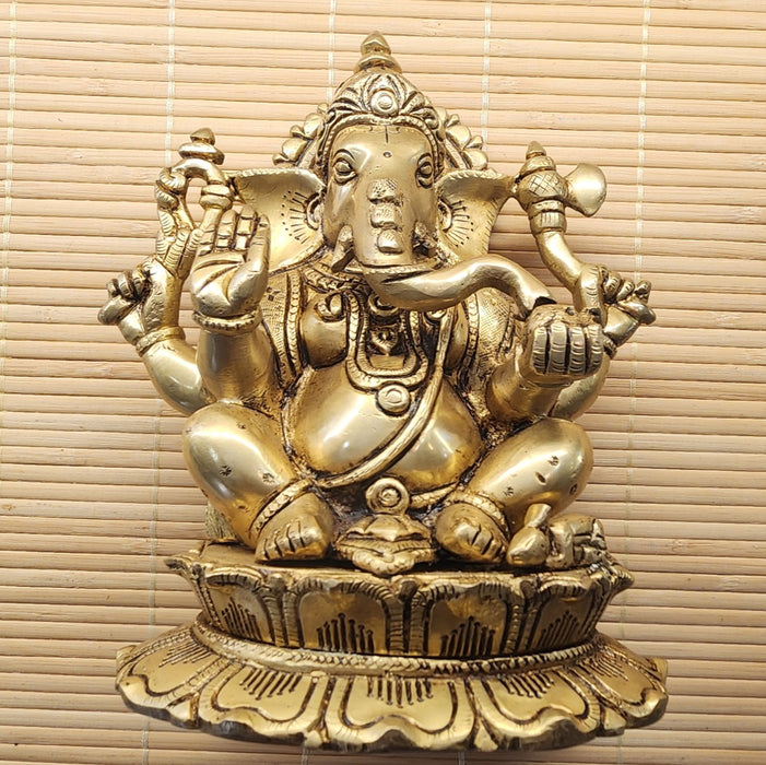 Brass 7" Ganesh Statue