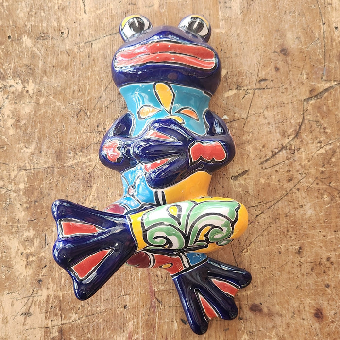 Talavera Layback Frog Wall Hanging