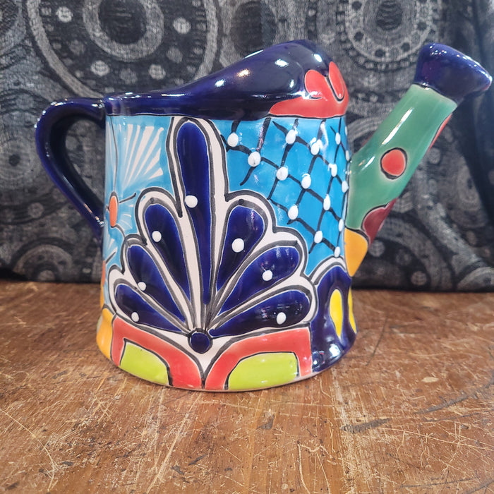 Talavera watering can flowerpot