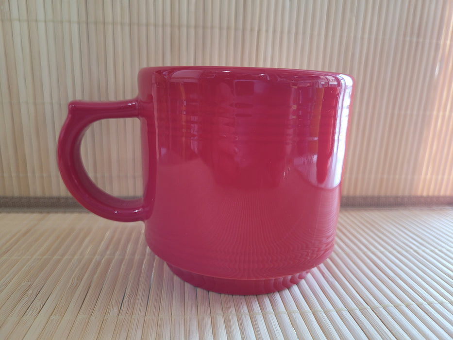 Fiesta Ware Tapered Mugs Scarlet Red Set of 2 Coffee Cup Made in