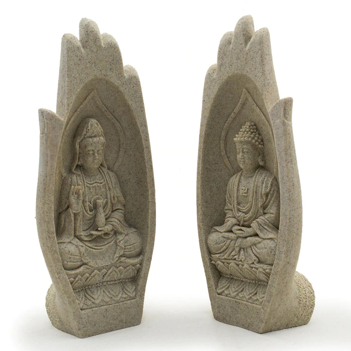 Buddha Sandstone Serenity Hands