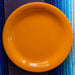 fiesta appetizer plate, butterscotch, orange