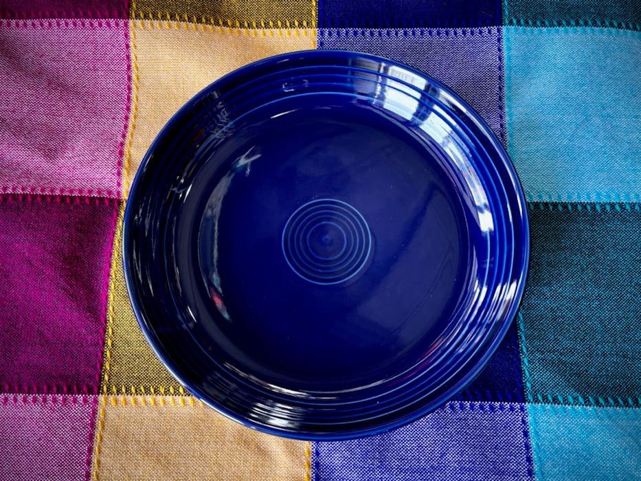 Cobalt Fiesta Bistro Bowl Luncheon Plate, Blue, Dark Blue