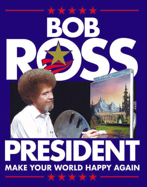 Bob Ross Tin Sign