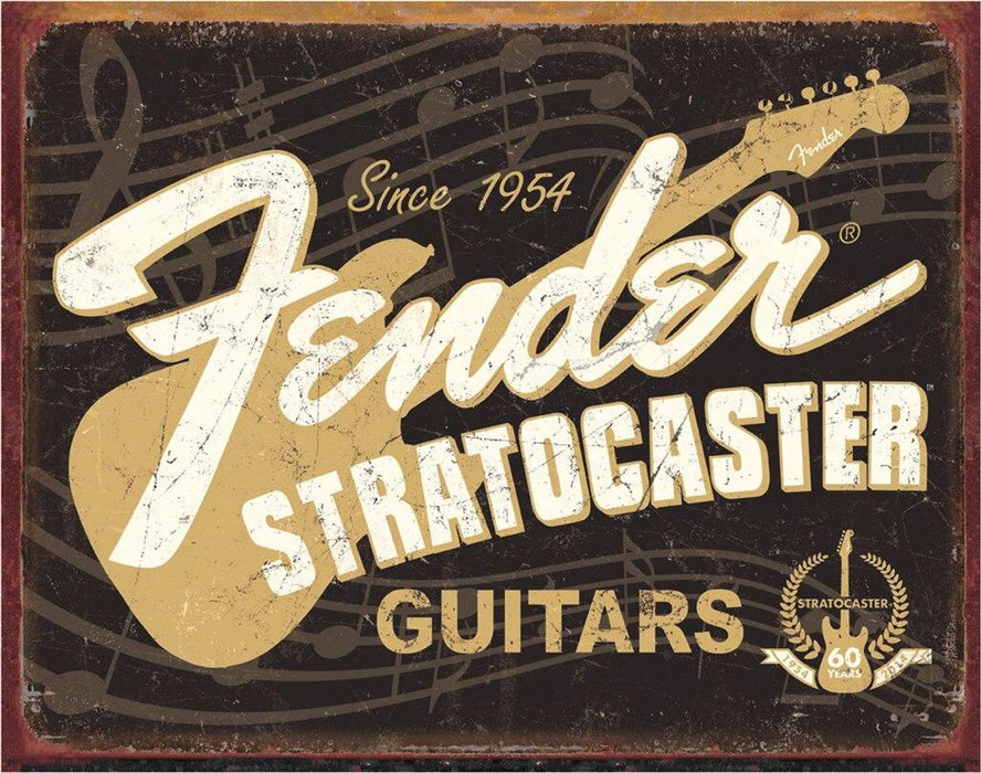 Music Tin Sign - Fender
