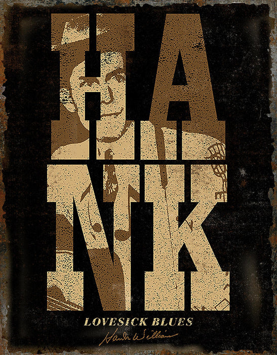 Music Tin Sign - Hank Williams