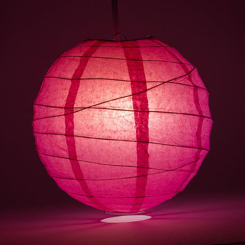 Crisscross Ribbing Round Paper Lanterns