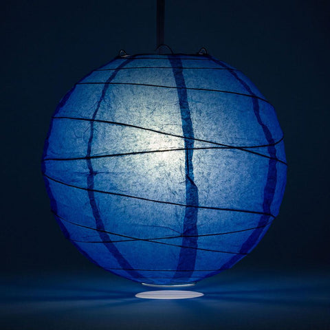 Crisscross Ribbing Round Paper Lanterns