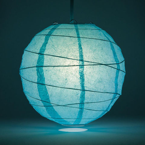 Crisscross Ribbing Round Paper Lanterns