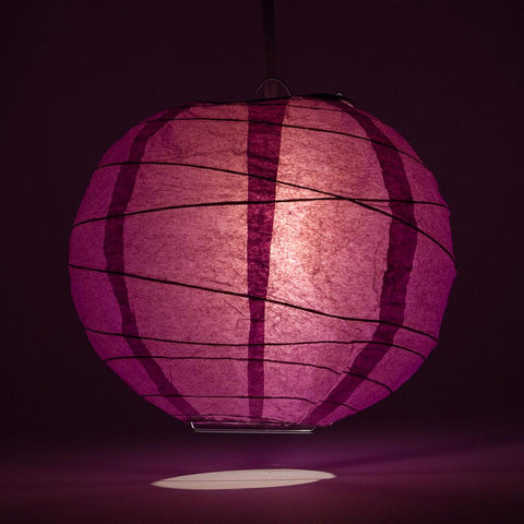 Crisscross Ribbing Round Paper Lanterns