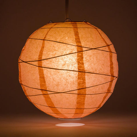 Crisscross Ribbing Round Paper Lanterns