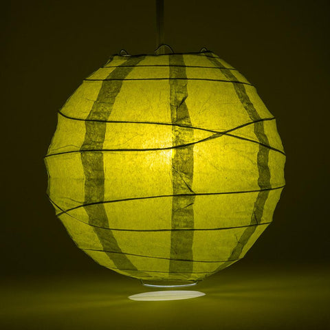 Crisscross Ribbing Round Paper Lanterns