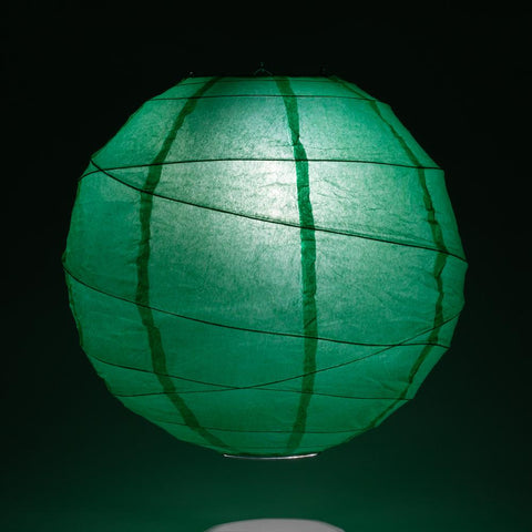 Crisscross Ribbing Round Paper Lanterns