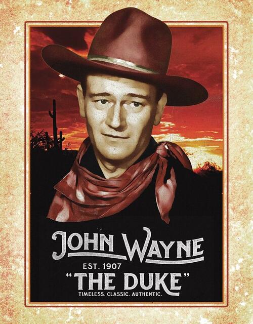 John Wayne Tin Signs