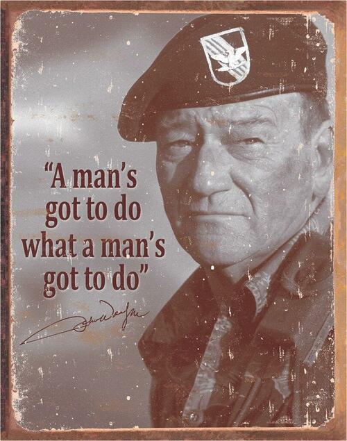 John Wayne Tin Signs