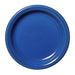 fiesta appetizer plate, lapis, blue