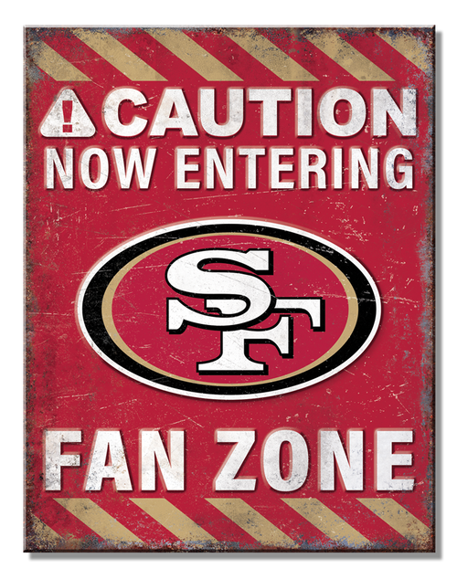 Fan Zone Tin Sign