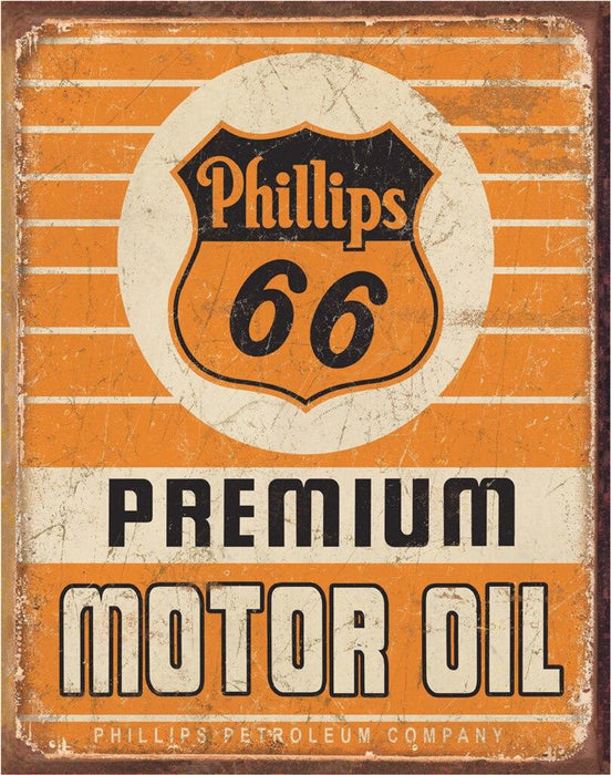 Phillips 66 Motor Oil Tin Sign