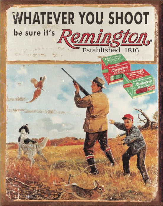 Remington Tin Sign