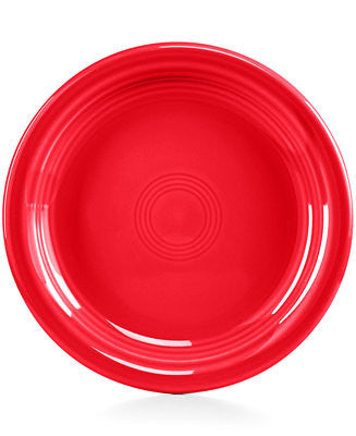 fiesta appetizer plate, scarlet, red